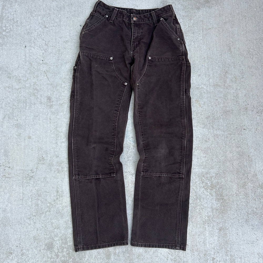 Carhartt Double Knee Pants Size 6 Brown Vintage WB136 DKB Workwear Carpenter 08